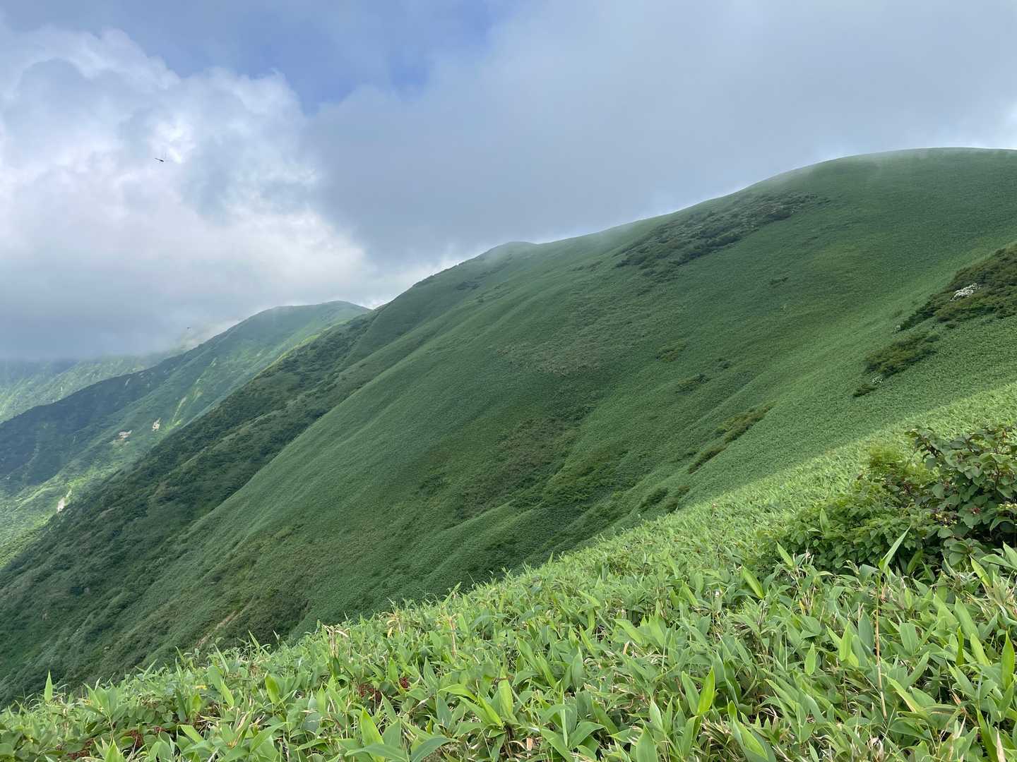 これぞ丹後山の稜線