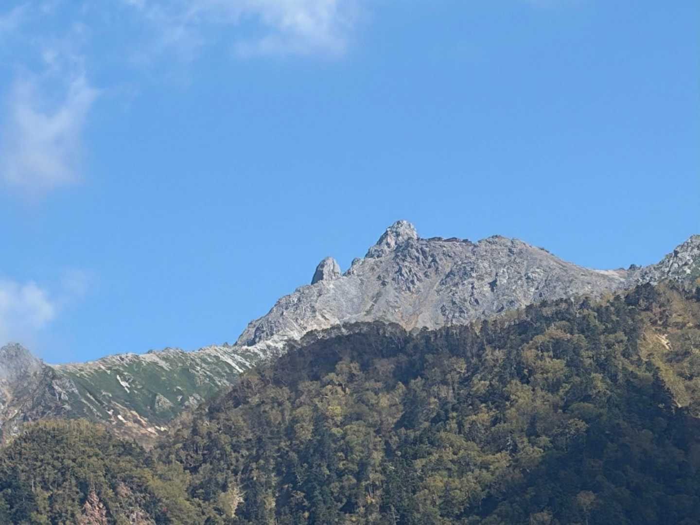 なんと槍ヶ岳…ズームしてます📷