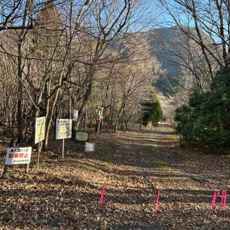鶴見岳西登山道入り口。
