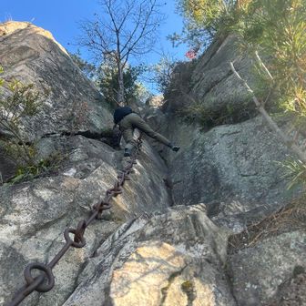 一般的にあんまり腕力に頼って登るのは良くないと言われるけど、2箇所くらい無理やり腕の力で突破してしまった💦