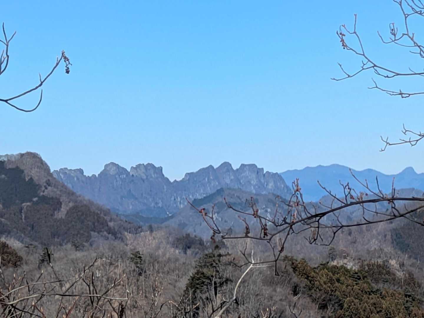 妙義山がよく見える