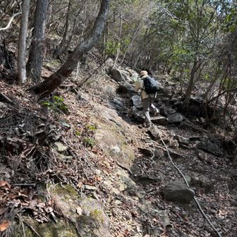 ロープがありがたい