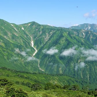 朝日連峰（日暮沢→狐穴小屋）-2023-07-22~23- / 2236の登山データ