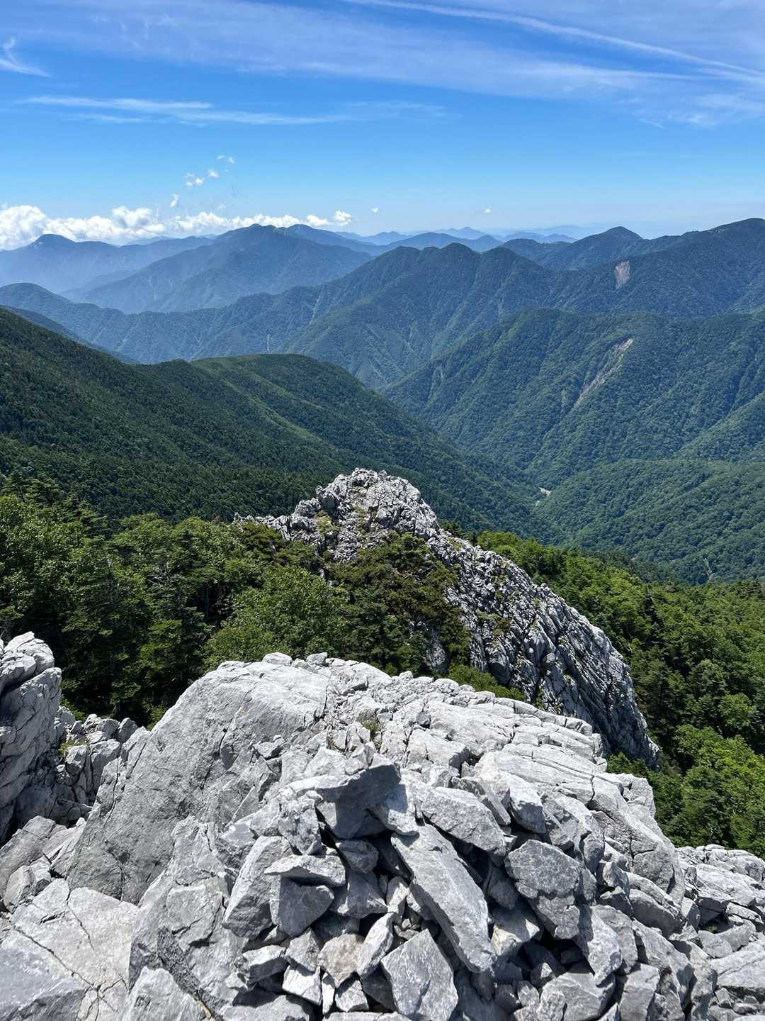 芝沢ゲート-易老渡-易老岳-三吉平-イザルガ岳-光岳 往復コースの写真
