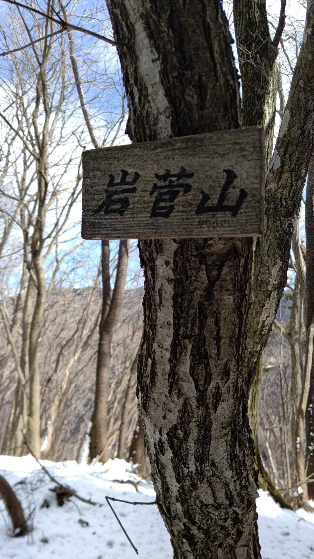 岩菅山山頂！