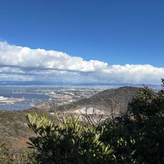 田原方面、風力発電所、蔵王山
凄い白波🌊🌊奥の向かって左には本宮山