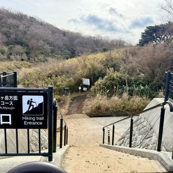 ここが登山口　最短コースですね♪