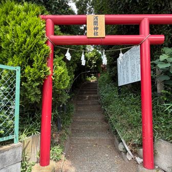 大宮駅から15分ほど歩いた先に、浅間神社⛩️あります。