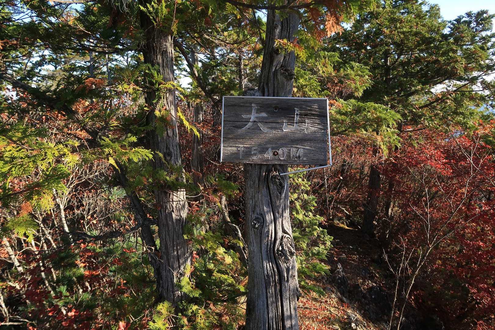 大山山頂到着
久々の西上州楽しいですね！