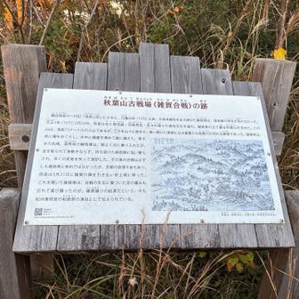 頂上では秋葉山表記。