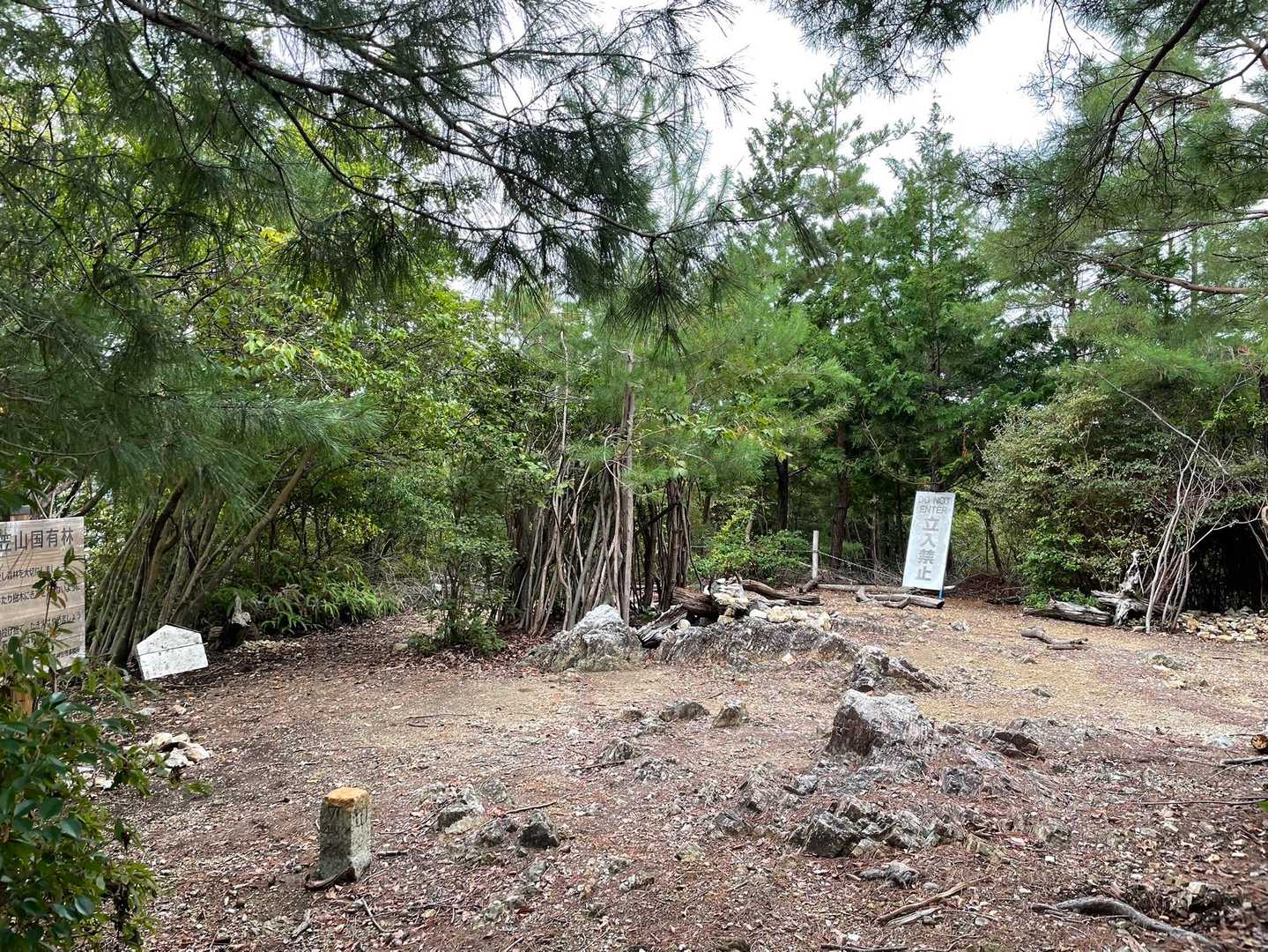 衣笠山  山頂に到着です