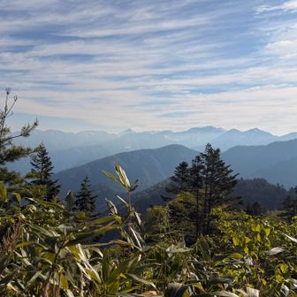 立山方面
去年歩いた薬師岳までのみちが思い出されます