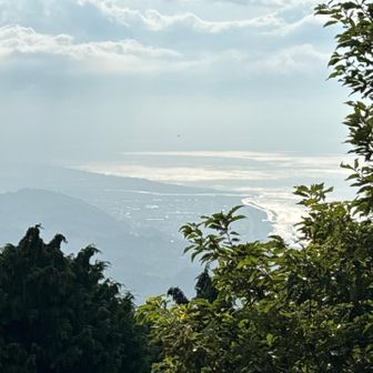 駿河湾　富士　沼津の海岸線
