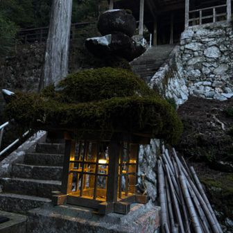 せっかくなので生石神社まで行きました⛩️
幻想的✨