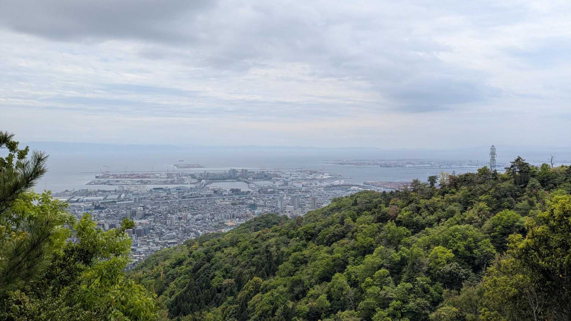 芦屋川駅-七兵衛山-八幡谷登山口-岡本駅 縦走コースの写真