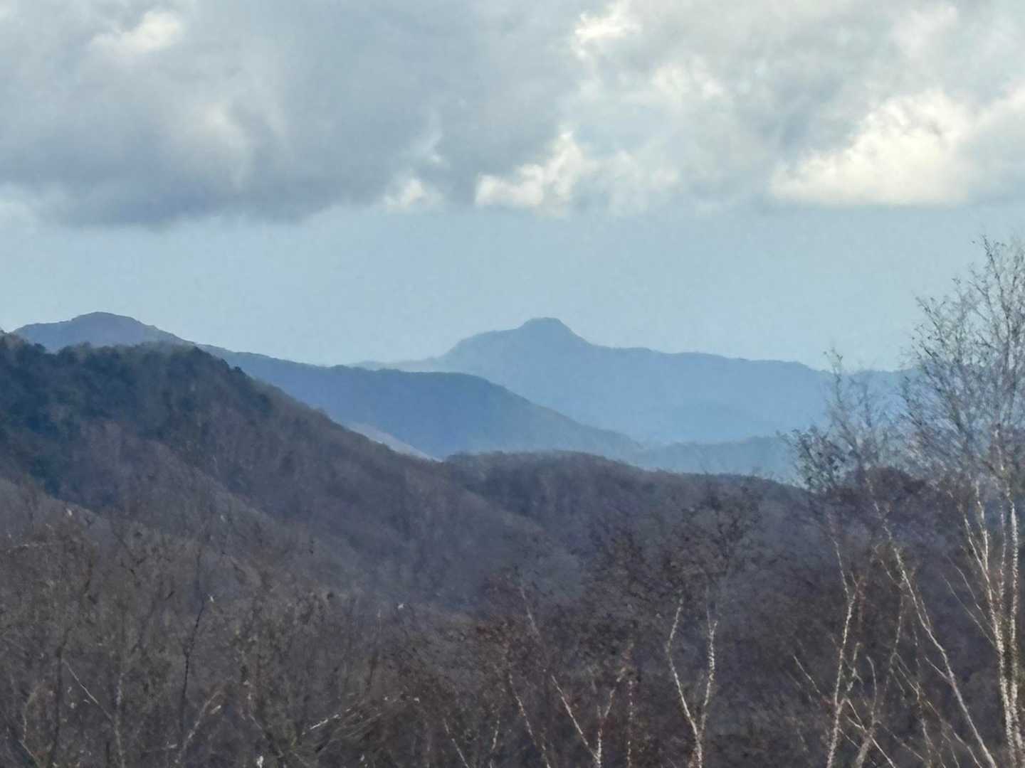 大岳山が見えた！