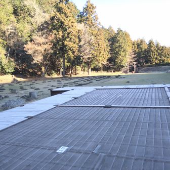 会所跡から北条氏照が政務をおこなったとされる主殿跡をみる