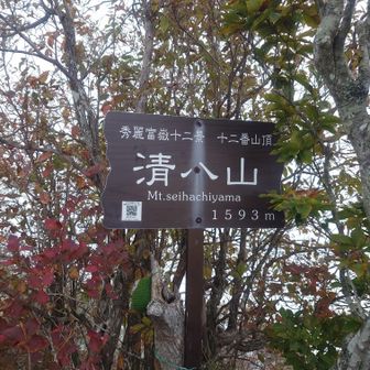 清八山山頂、秀麗富嶽十二景の一つ