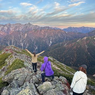 月刊登山　撮影中