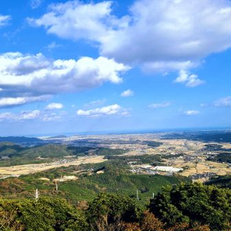 障子ケ岳から関門海峡を