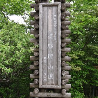 護摩壇山の山頂
日本三百名山の一つ。
昔はここが和歌山県の最高峰だとされていた。