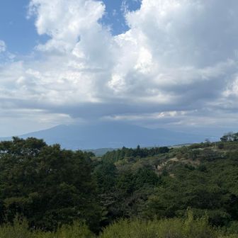 富士山は残念☁️