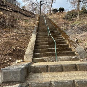 こちらの石段を登って行きます