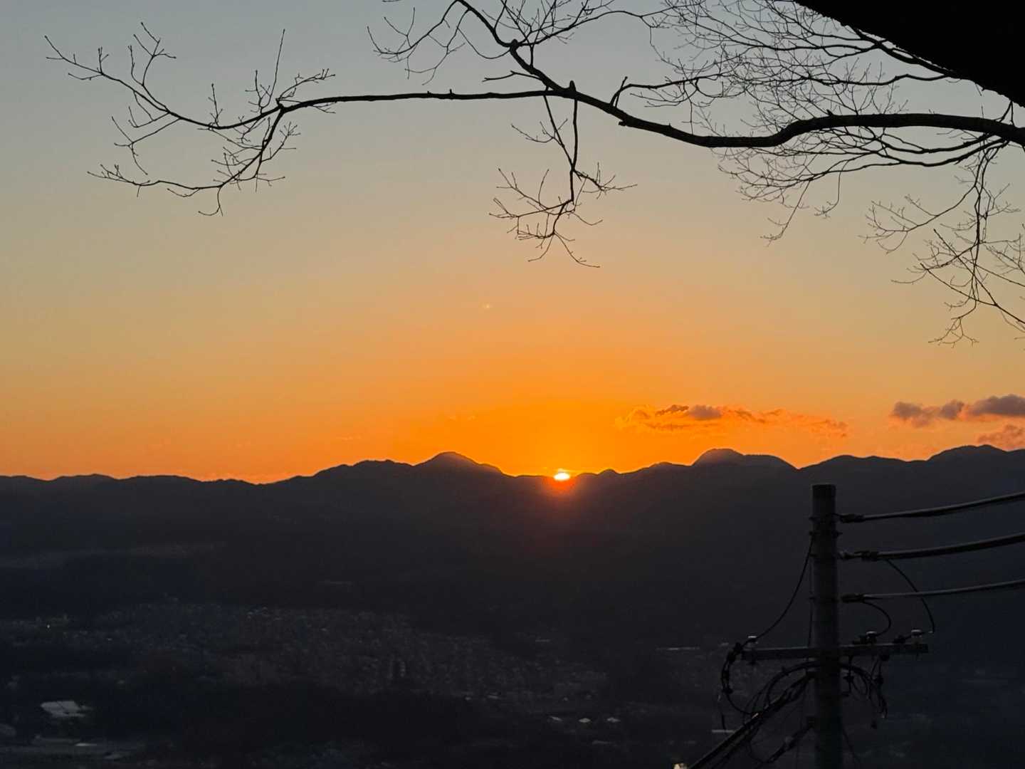 初日の出きれいに見えた🌅