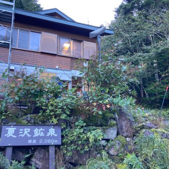 硫黄岳山荘の小屋開けお手伝い以来の夏沢鉱泉
前回はここからスタート