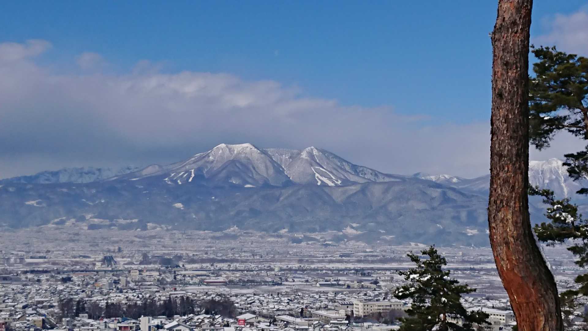 飯縄山がはっきりと見えました！