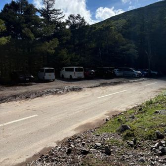 駐車場は上下ともほぼ満車でした。