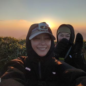 夕日を見に堂ヶ森頂上へ〜