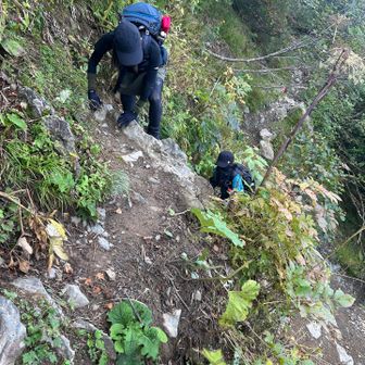 勝手に楽な山だと思ってたけど普通にきつい😰笑