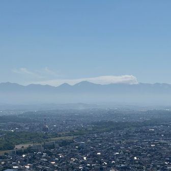 十勝岳一段と白い