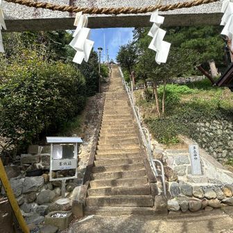 草花神社⛩️階段の上