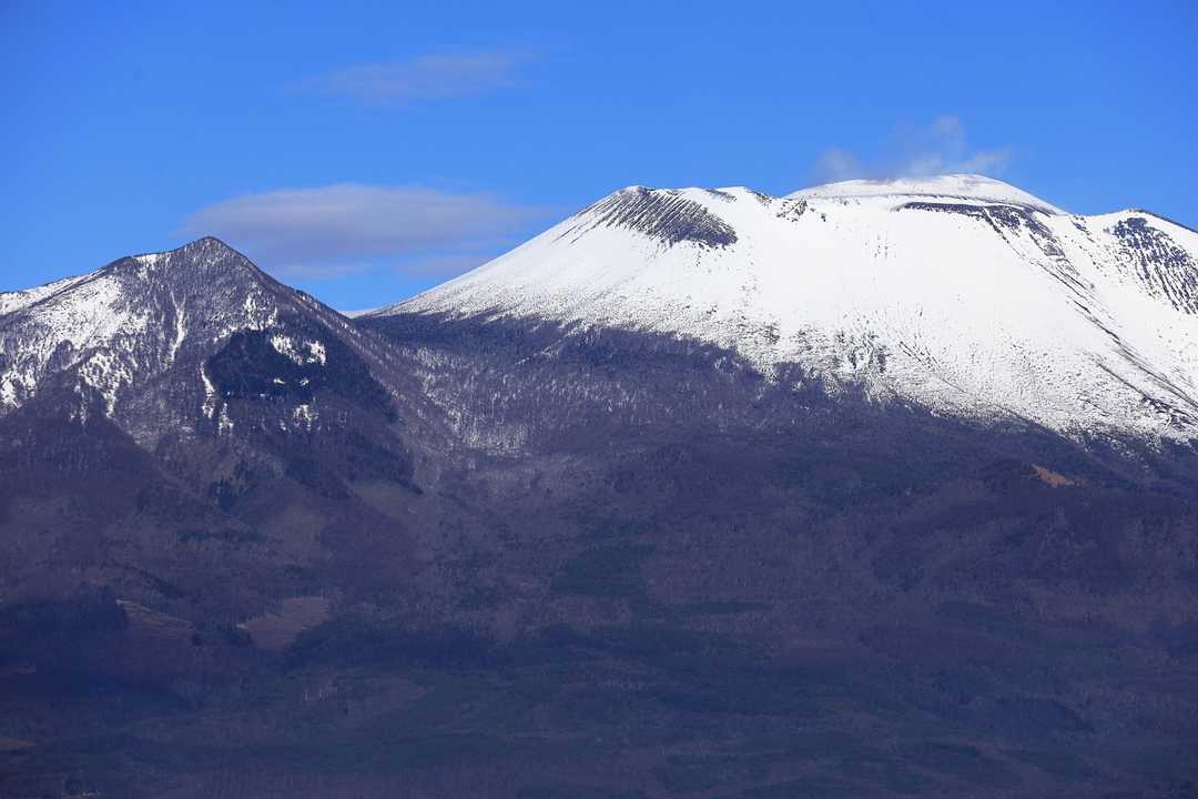 左の▲ずっと黒斑かと思っていたら..
剣ヶ峰と知ってびっくり！