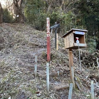 登山口に下りてきました。
ここからは舗装道路歩きが続きます。