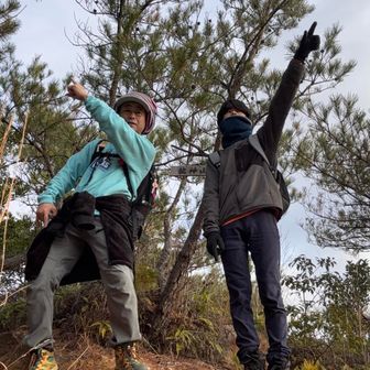 って事で、龍神山⛰️山頂到着🛬
私は汗だく💦