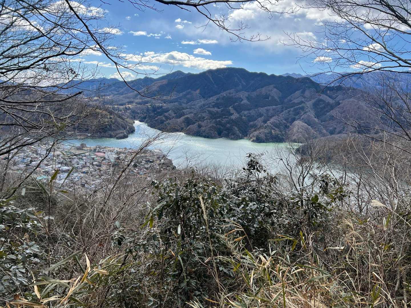 相模湖展望台からの眺め