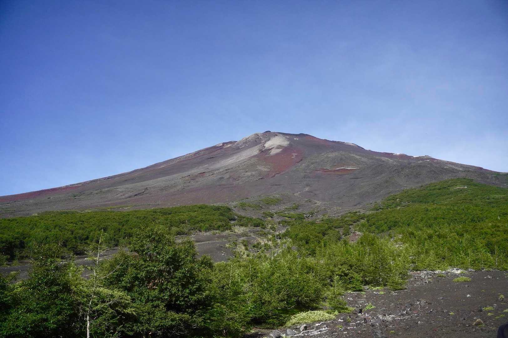 富士山の斜面から見ると違う山に見えますやん😅