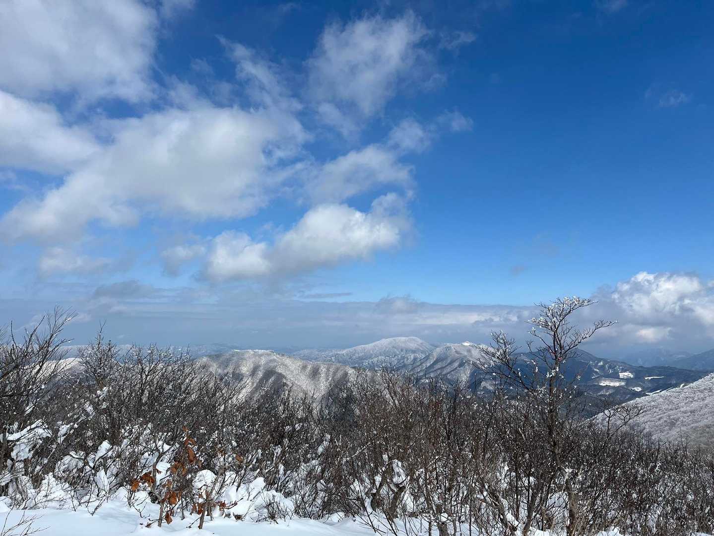 毛無山頂上からの絶景🩵