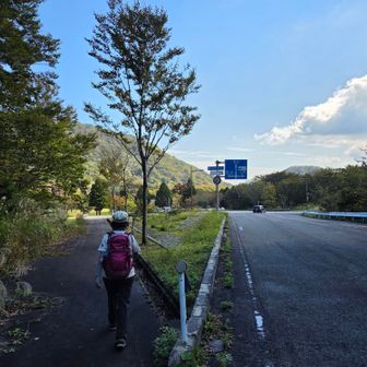 鏡ヶ成駐車場まで戻りました