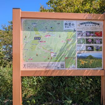 入口の案内板
