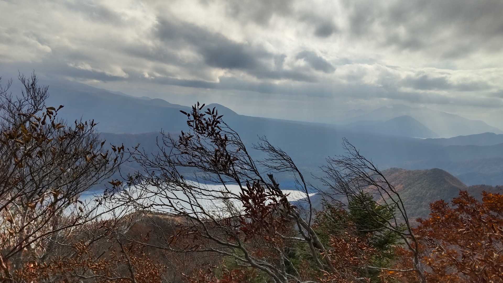 この時間下って来る人多数、
すれ違い待ちで振り返って
時間が遅く、富士山は見えない