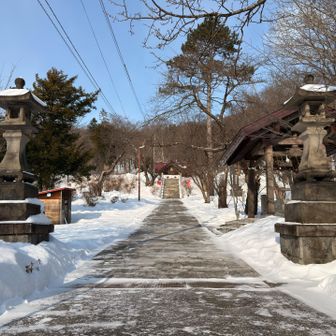 新得神社⛩️からスタート