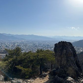 謙信物見の岩🪨
ここら辺も昨年は少し雪があったんだけどな。