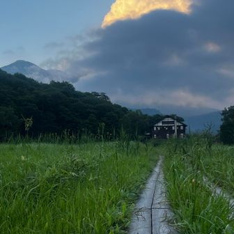 贅沢な夕涼み