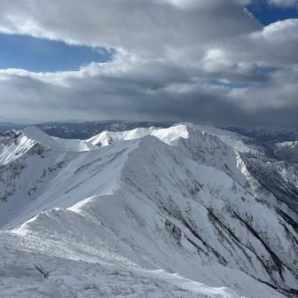 だいぶ雲が出てきたけど、かろうじて晴れてます。風が強いです。