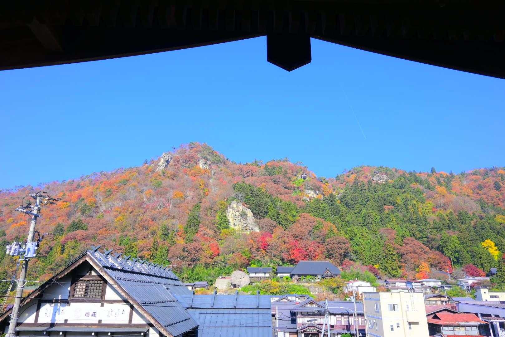 山寺駅🚉の展望台から⛩️山寺をみる👀✨