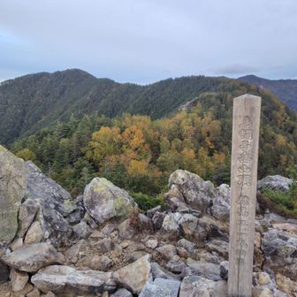 烏帽子岳って中央アルプスにもあったのね🤔
